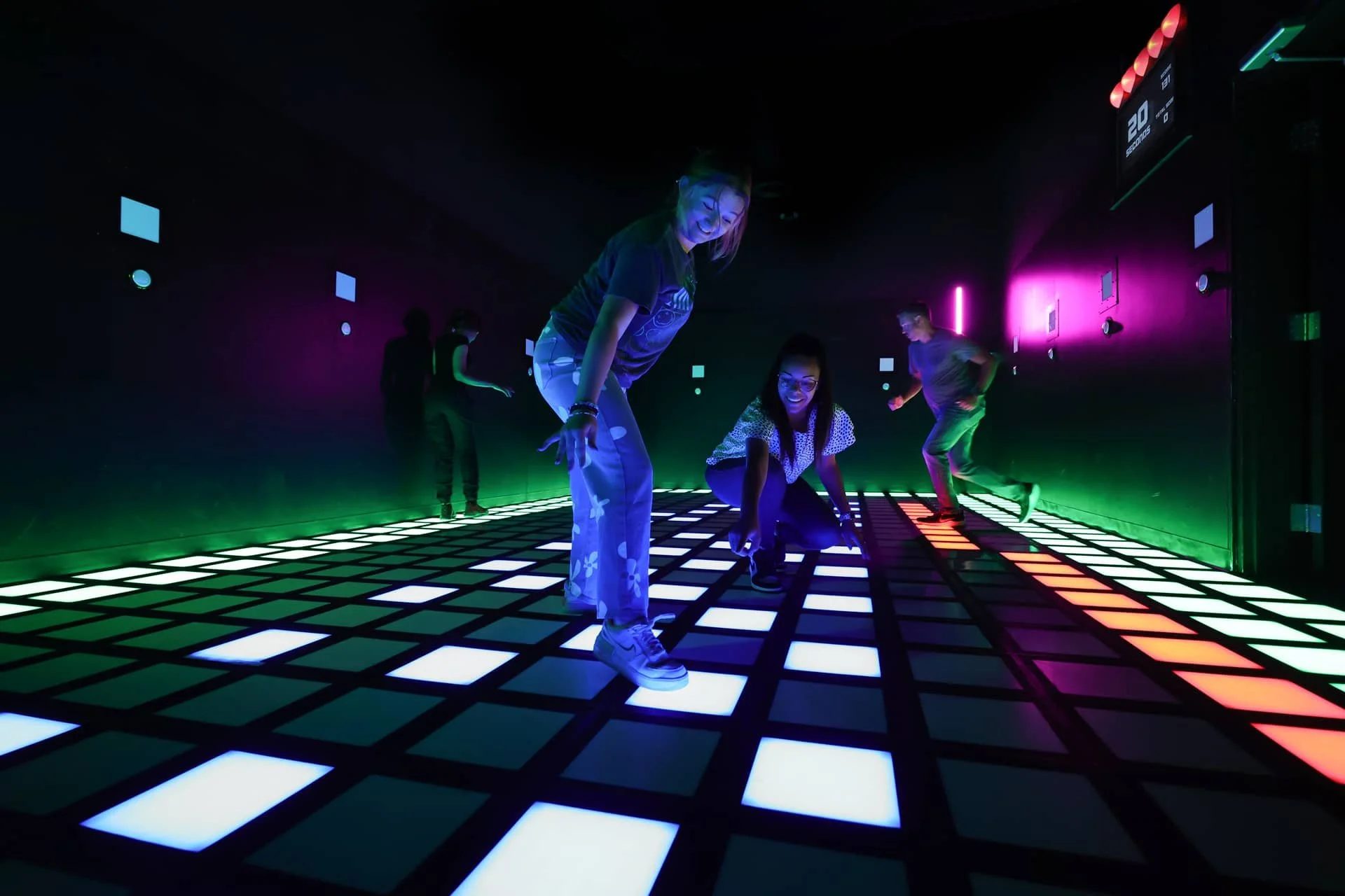 Edmonton teens celebrating birthday party at Activate Arcade