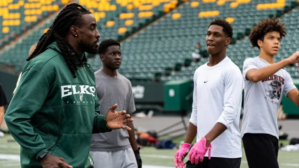 Play Flag Football with Edmonton Elks at Edmonton Elks Summer Camp 