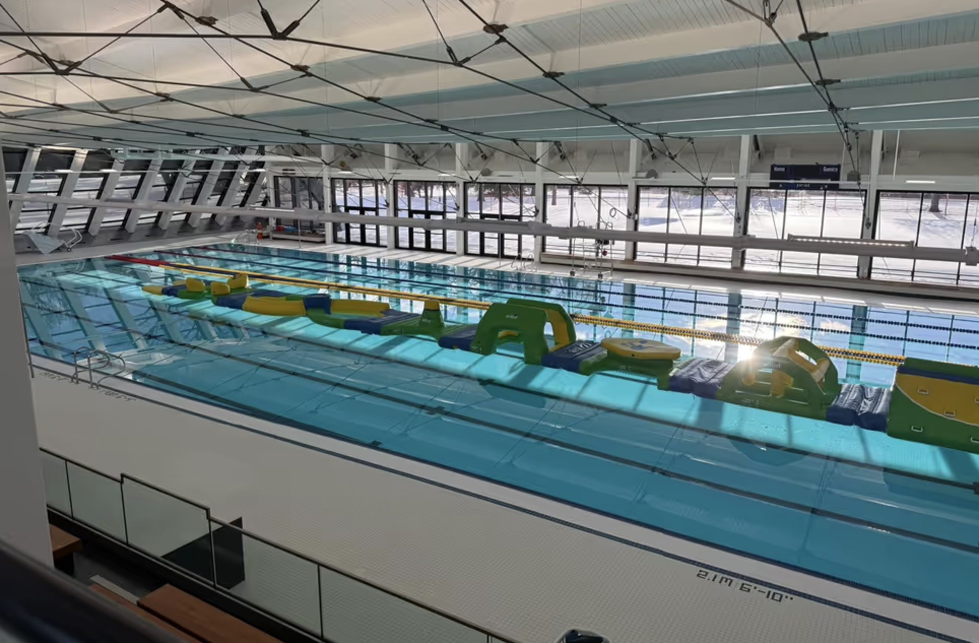 5 Edmonton Indoor Swimming Pools with Inflatables for Climbing and Jumping 
