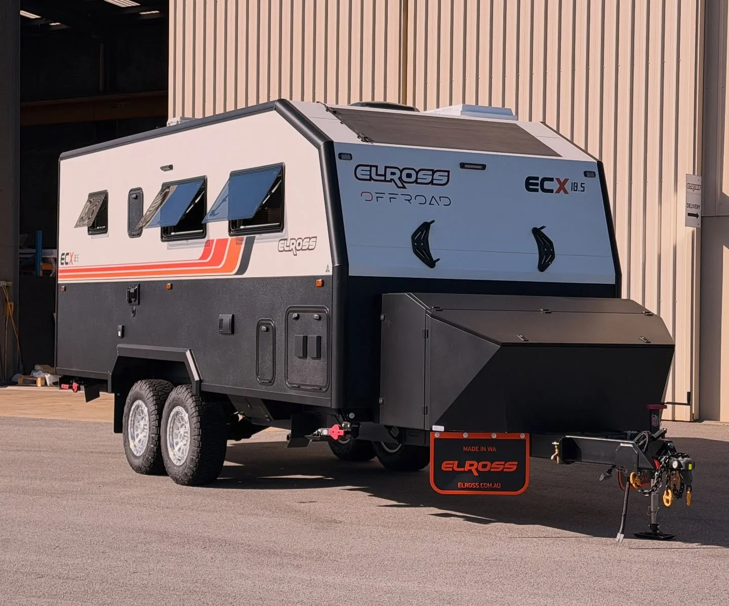 The 2026 ECX colourway has arrived and it looks fantastic, modern with a retro vibe we&rsquo;re blending yesterday&rsquo;s memories with today&rsquo;s technology. #elross #ecx #offroad #caravans #caravanning #offroadcaravan #retro #technology #wamade