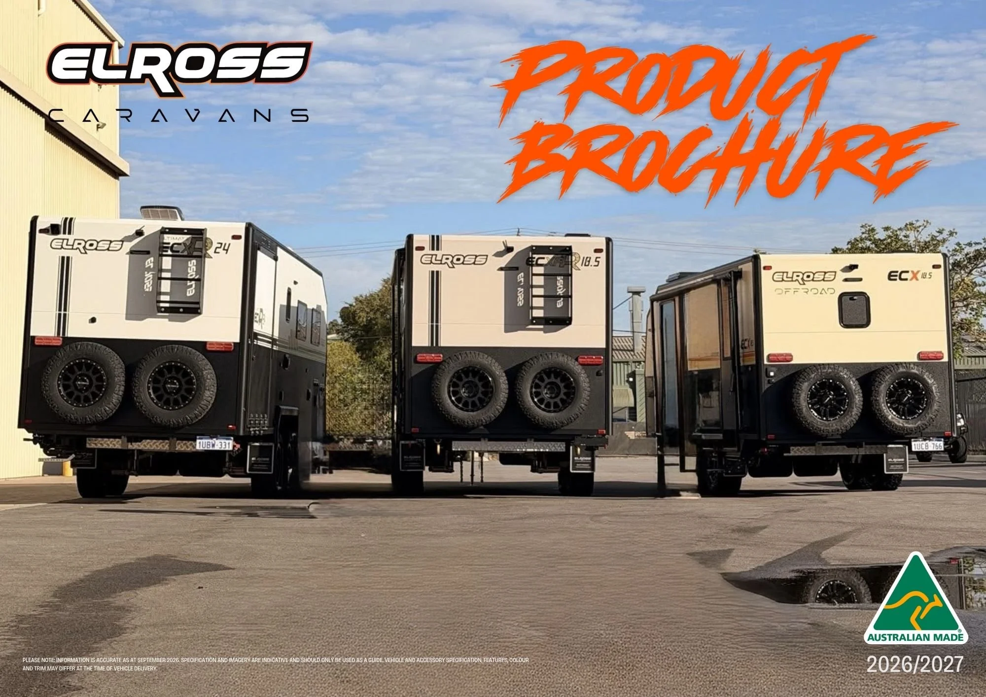 Front cover of our Product Brochure for 26/27