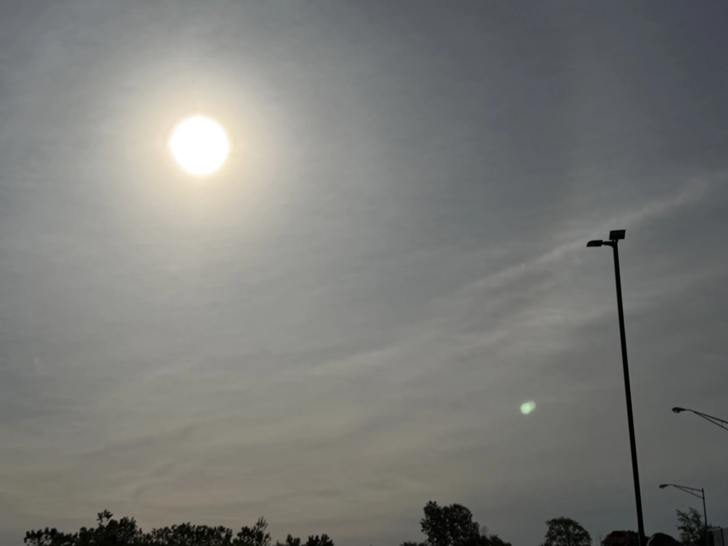 Image of a sun on an overcast day