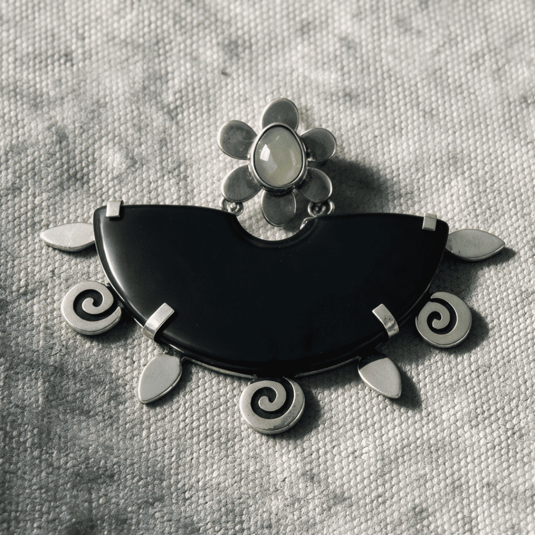 The Midnight Blossom Earrings