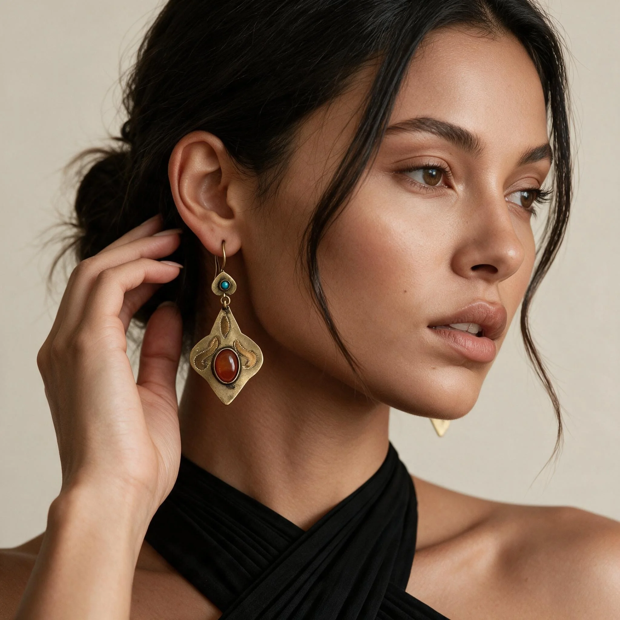Amber Nomad Earrings