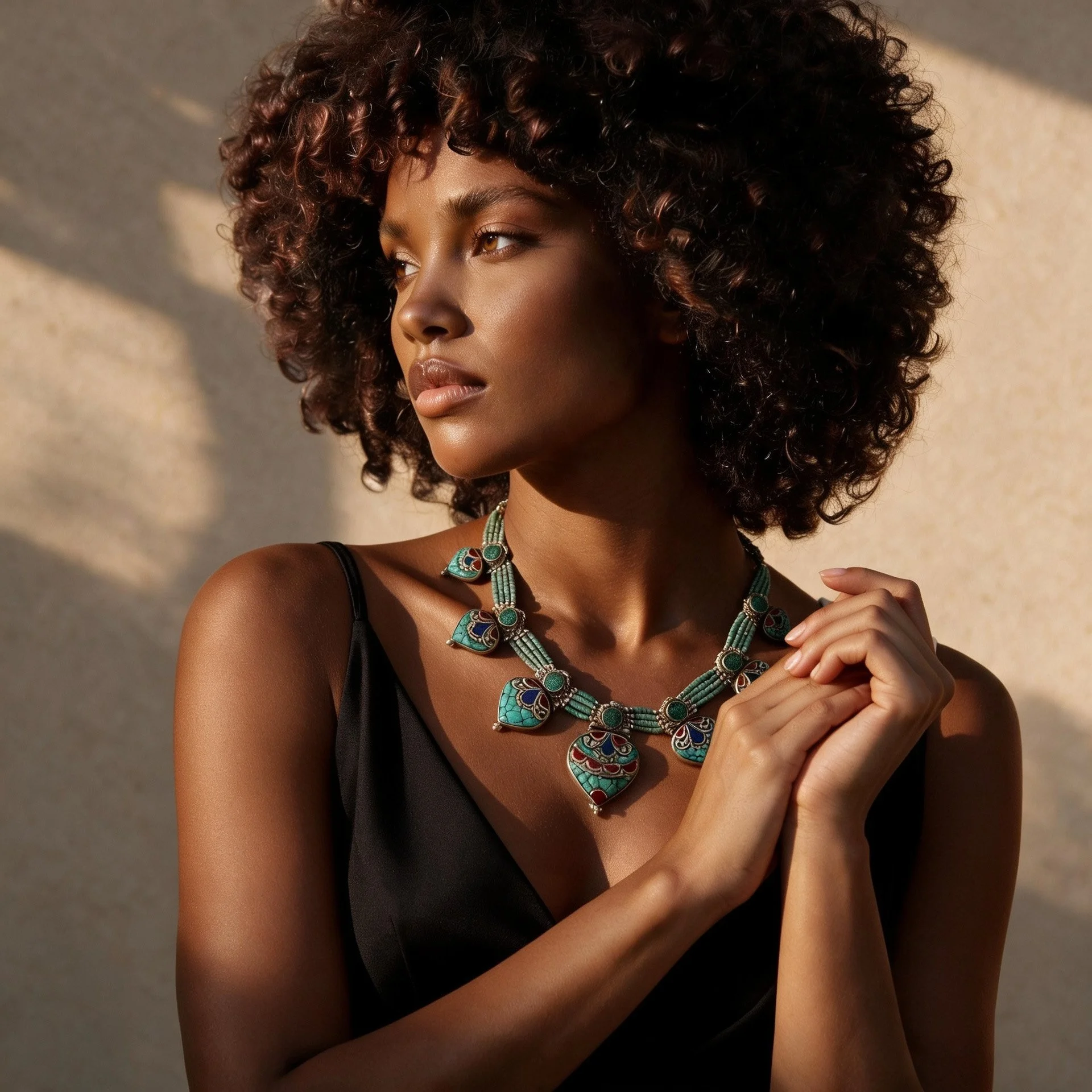 Hanging Hearts Cascade Choker