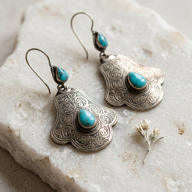 Turquoise Talisman Earrings