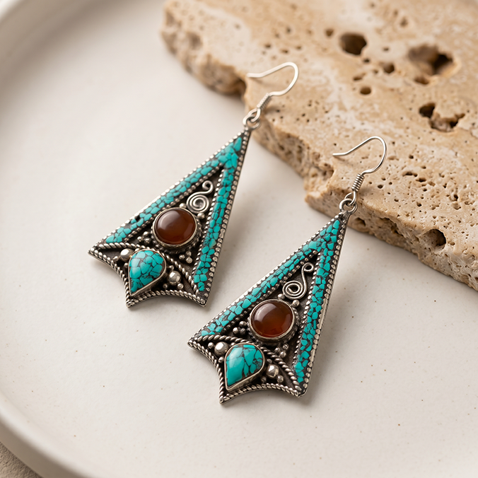 Kora Peak Mosaic Earrings