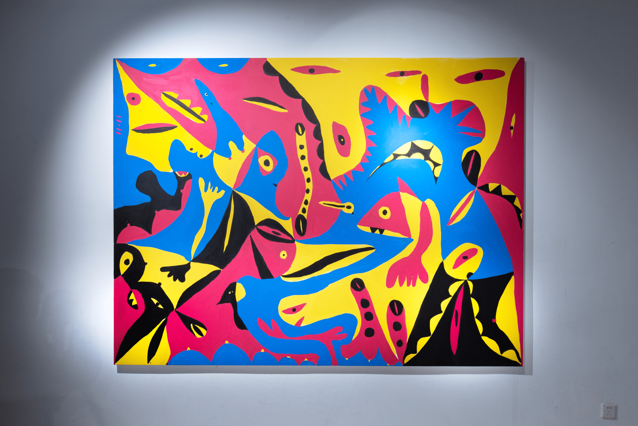 KALMAN POOL, Overload III, Acrylic on canvas, 180 x 240 cm, 2021