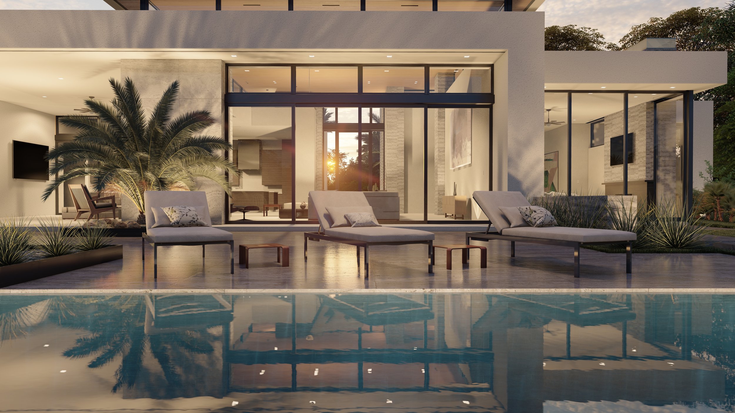 Great Room view from Pool