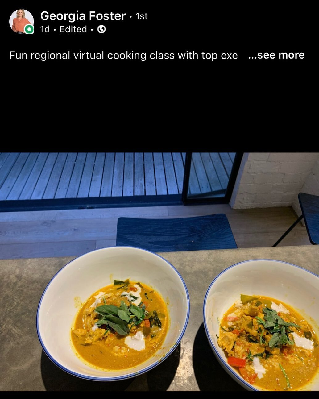 Had a great night with @gfozzi &amp; @relativity.hq team.. I had such great fun taking the team through easy step by step cooking process of a classic Thai curry - southern curry of blue-eye with Thai basil &amp; chilli.. @gfozzi your plating up is a