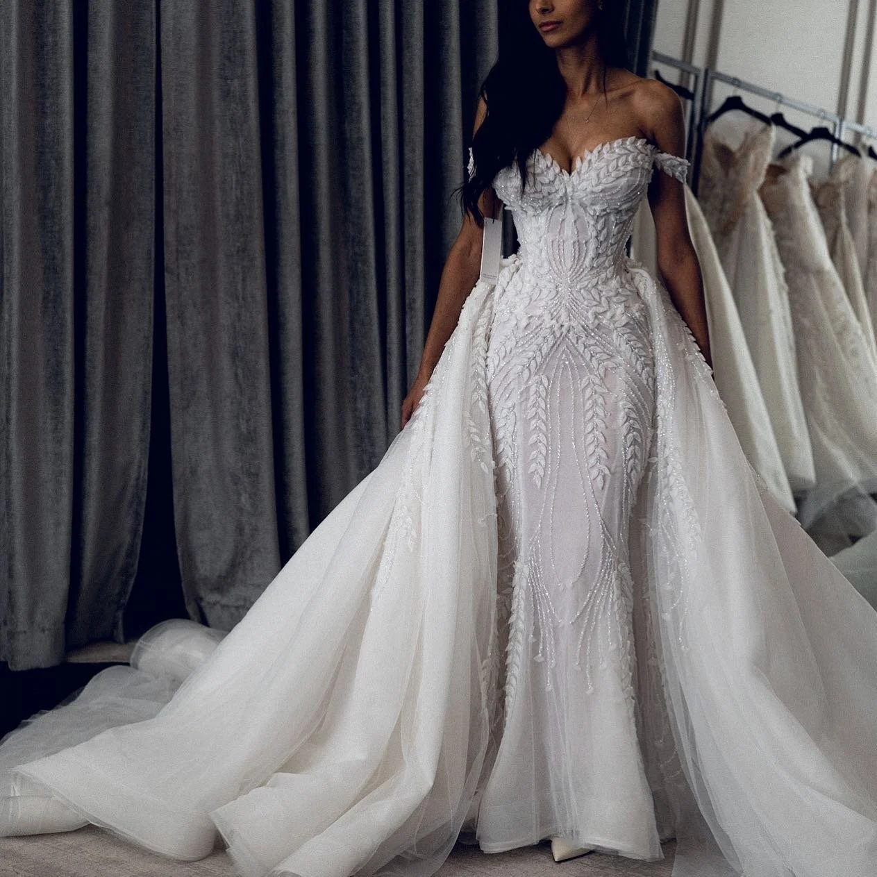 leah da gloria used wedding dress
