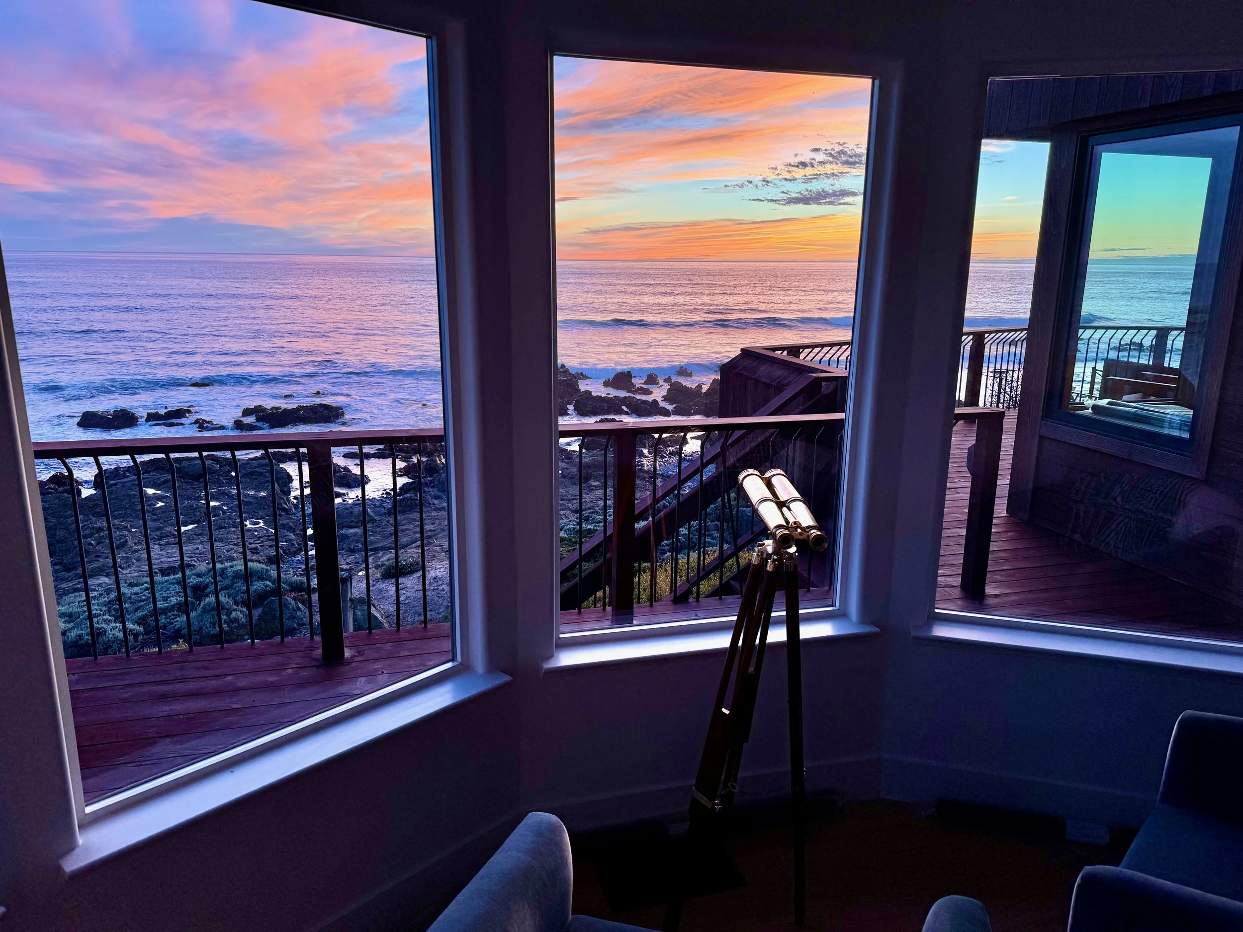 Oceanfront Cmbria Master Bedroom sunset view.jpeg