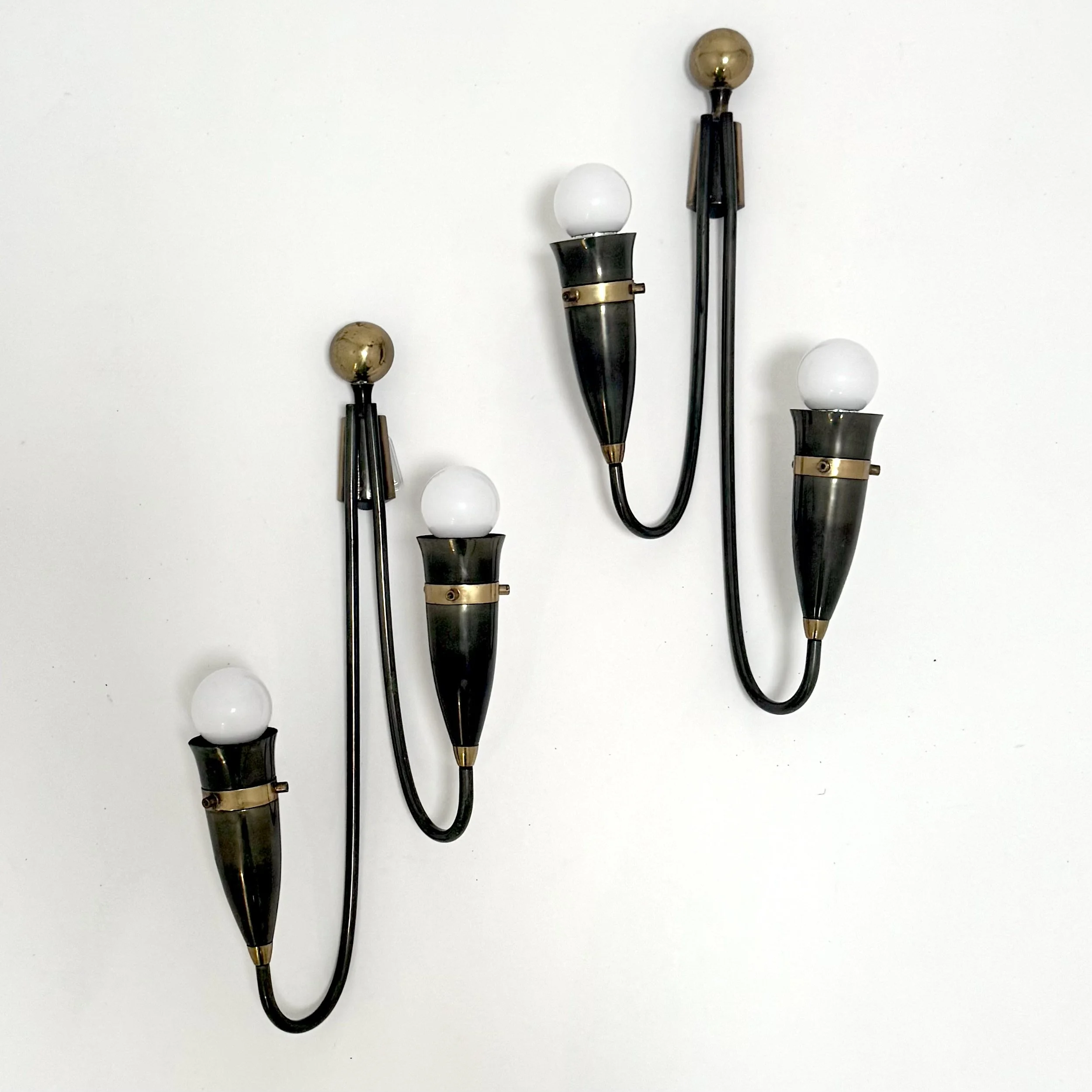1940s Italian Two Arm Sconce (Pair)