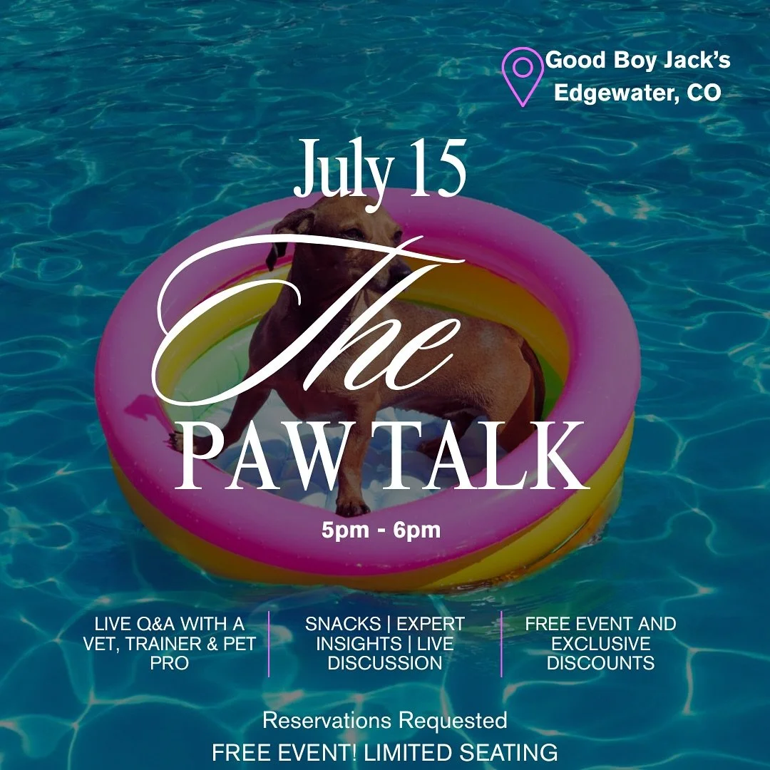 🚨 Fun &amp; FREE event!!🚨 

🐶Join us at @goodboyjacksco on Tuesday 7/15 at 5pm for a chat &amp; Q&amp;A with a vet, trainer (me 🙋🏻&zwj;♀️) and pet pro/store owner! We&rsquo;ll have free snacks, drinks and lots of great information! 

☝🏻Link in 