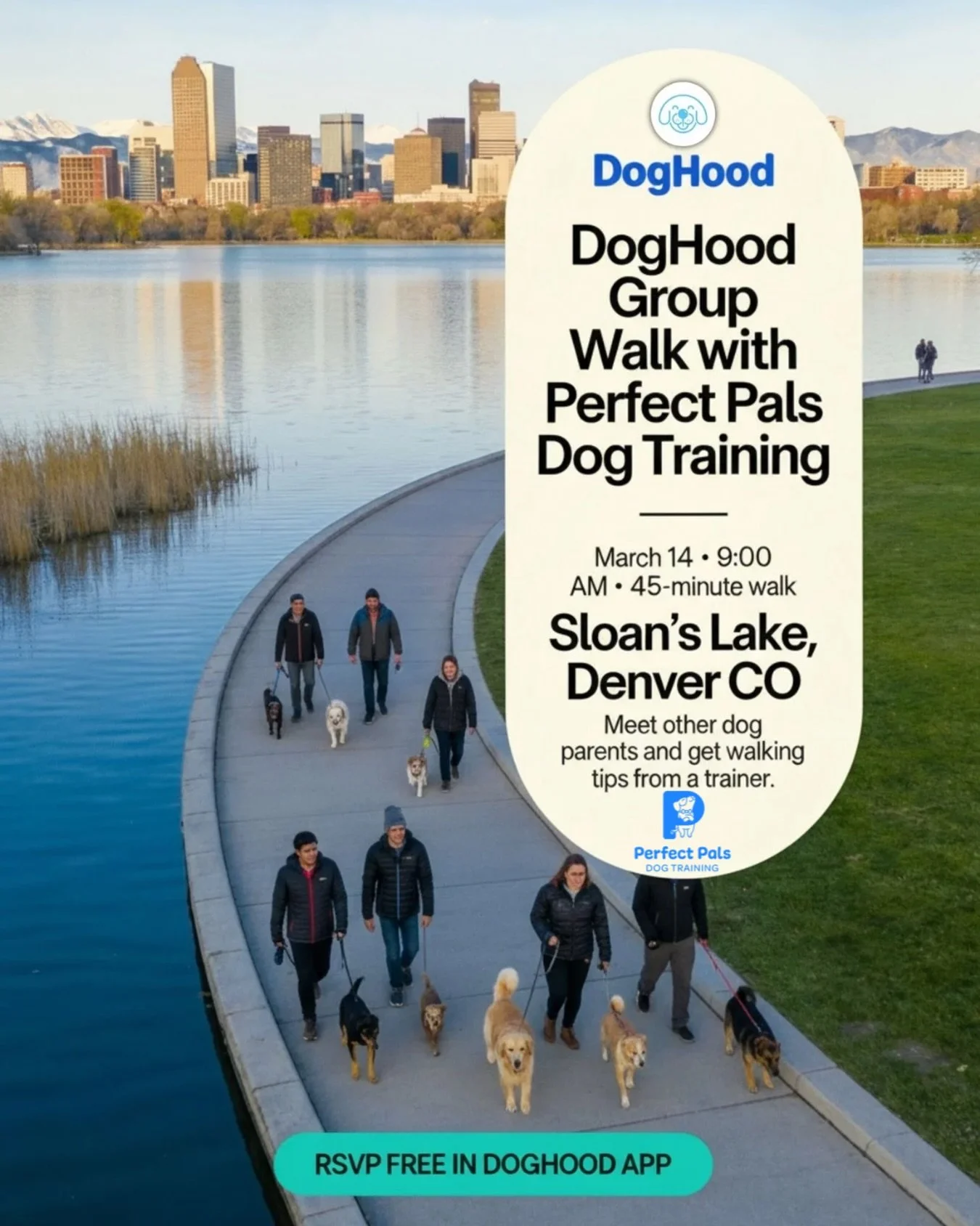🦮Join us for a relaxed 45 minute group walk around Sloans Lake! 

🗓️ 3/14 @ 9:00AM
📍 Sloan&rsquo;s Lake-We&rsquo;ll meet at the field between the 2 parking lots on W Byron Place near Sheridan and Joyride. 

🫶🏻Download, see more details and RSVP 