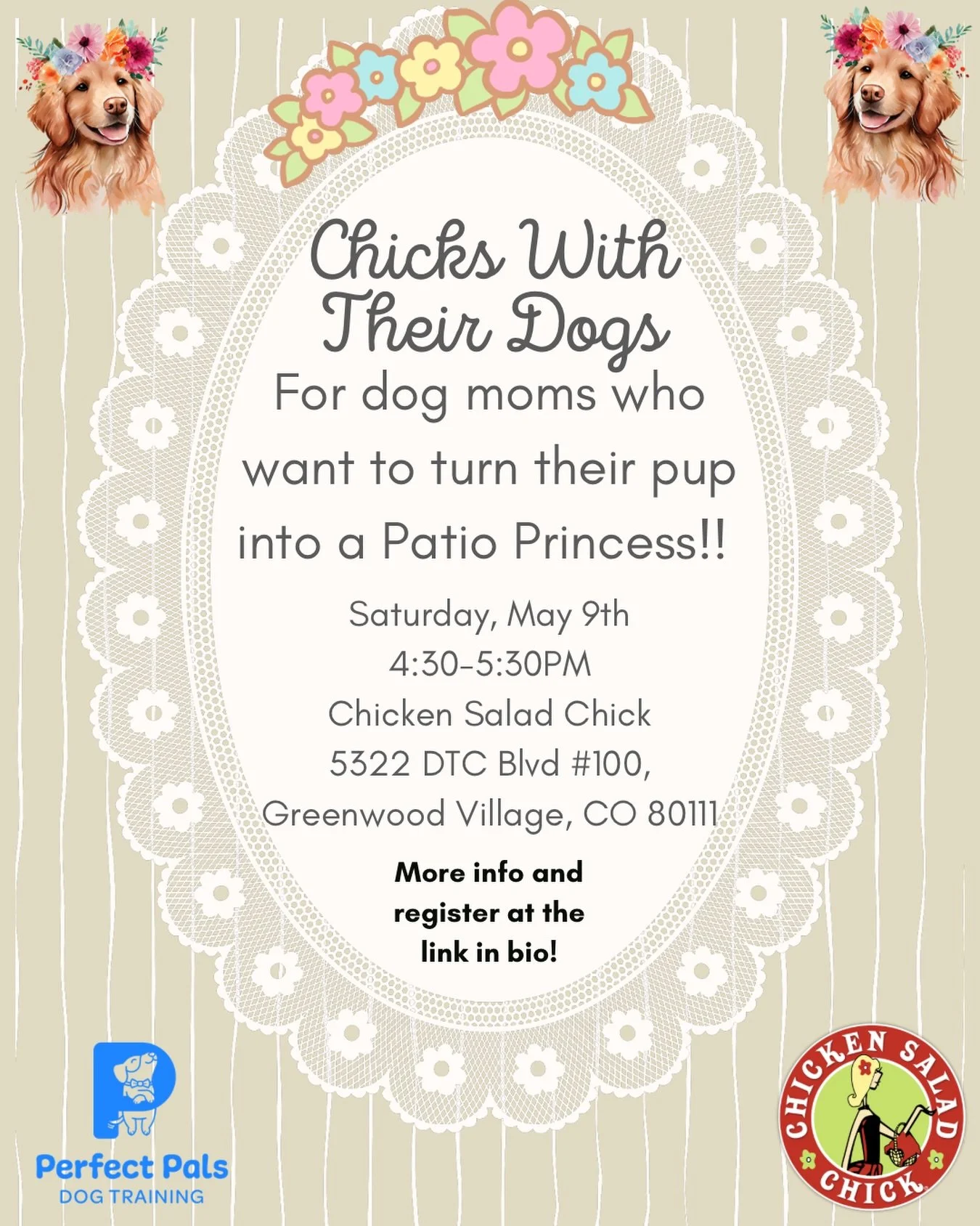 💖 Is there anything more that moms love than a patio outing with their friends and pups?! I know it&rsquo;s my favorite thing! You know what makes these outings even more fun? When your dog is relaxed and beaving nicely!

✨As part of their Mom Fest,