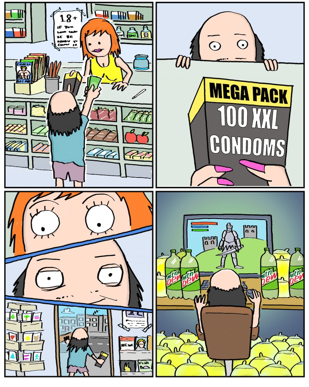 Condom comic