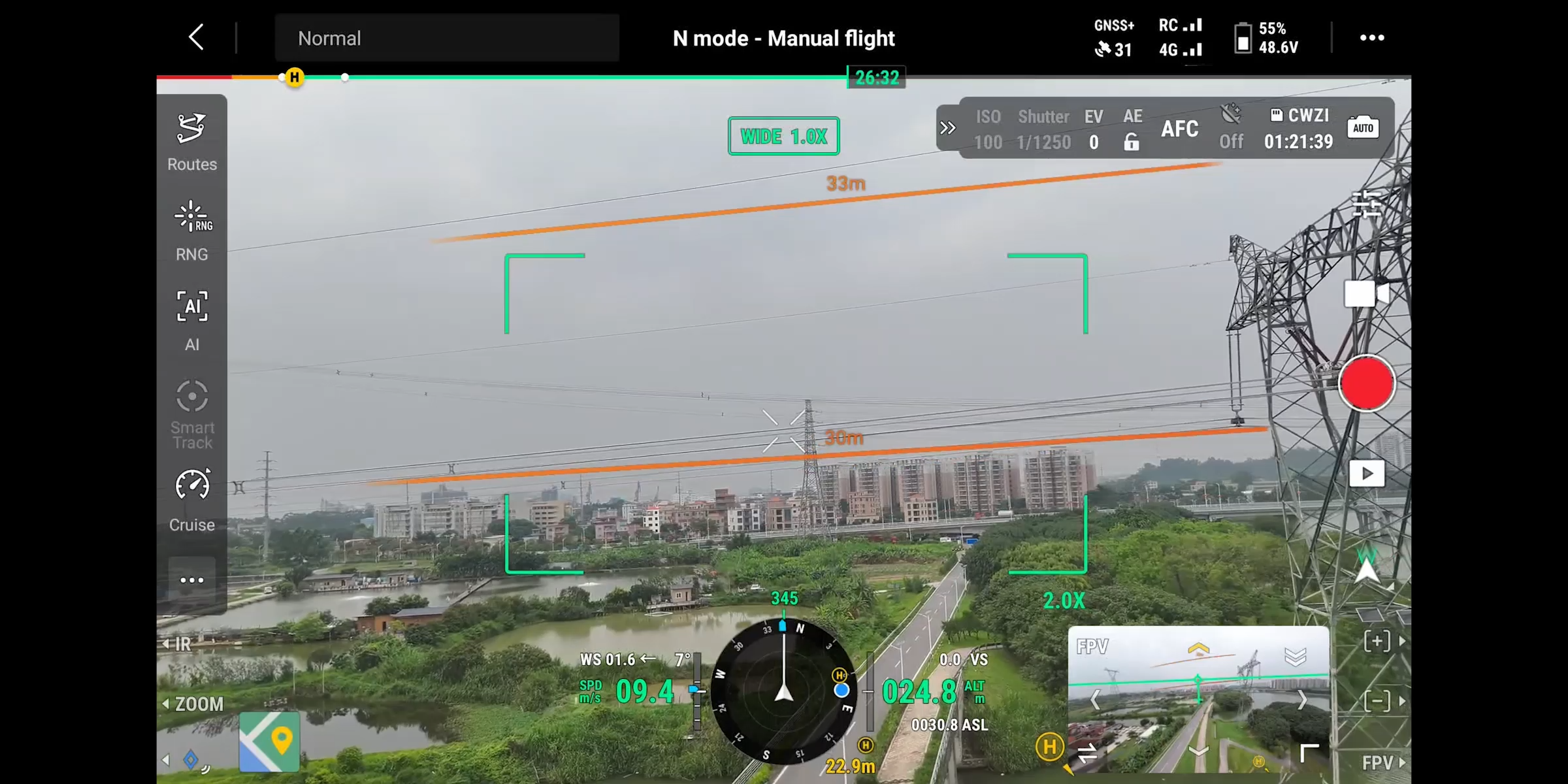 AR Power Line Detection