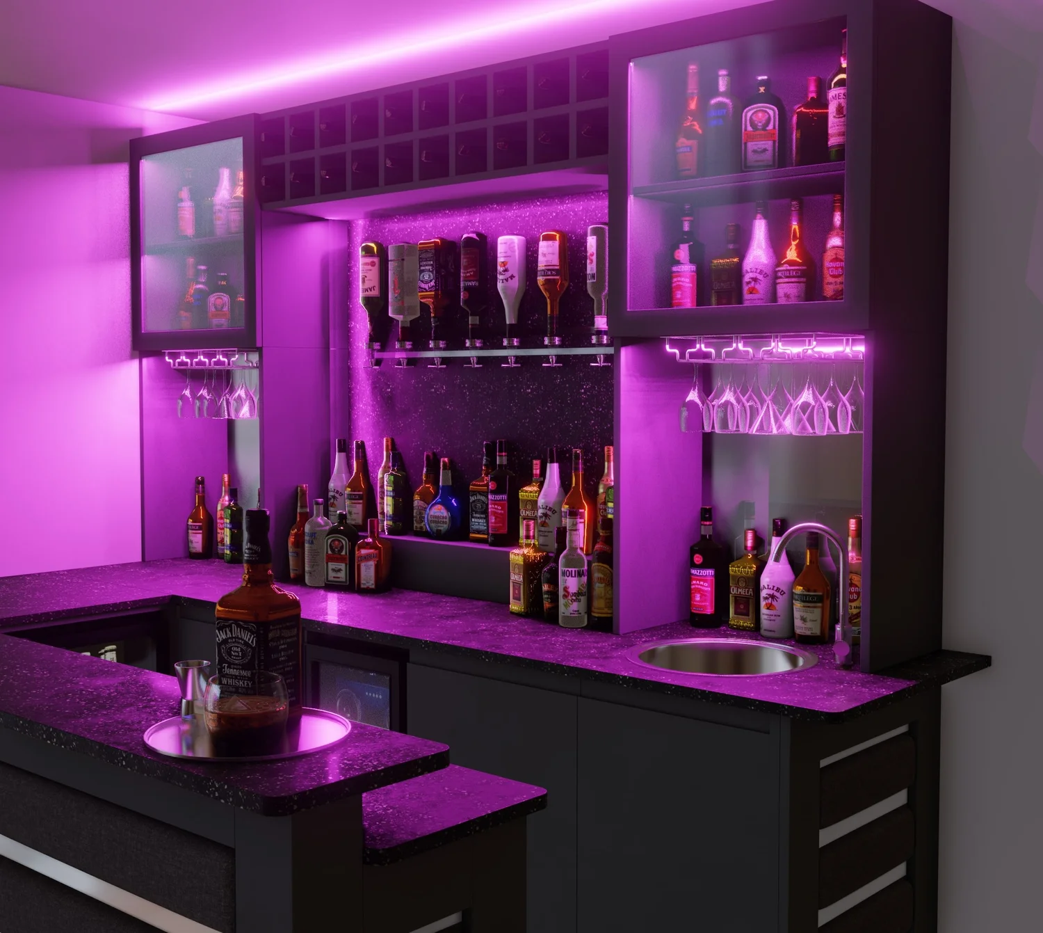 The 'Nightclub' Bar Home Bar Luxury Home Bars — Luxury Home Bars