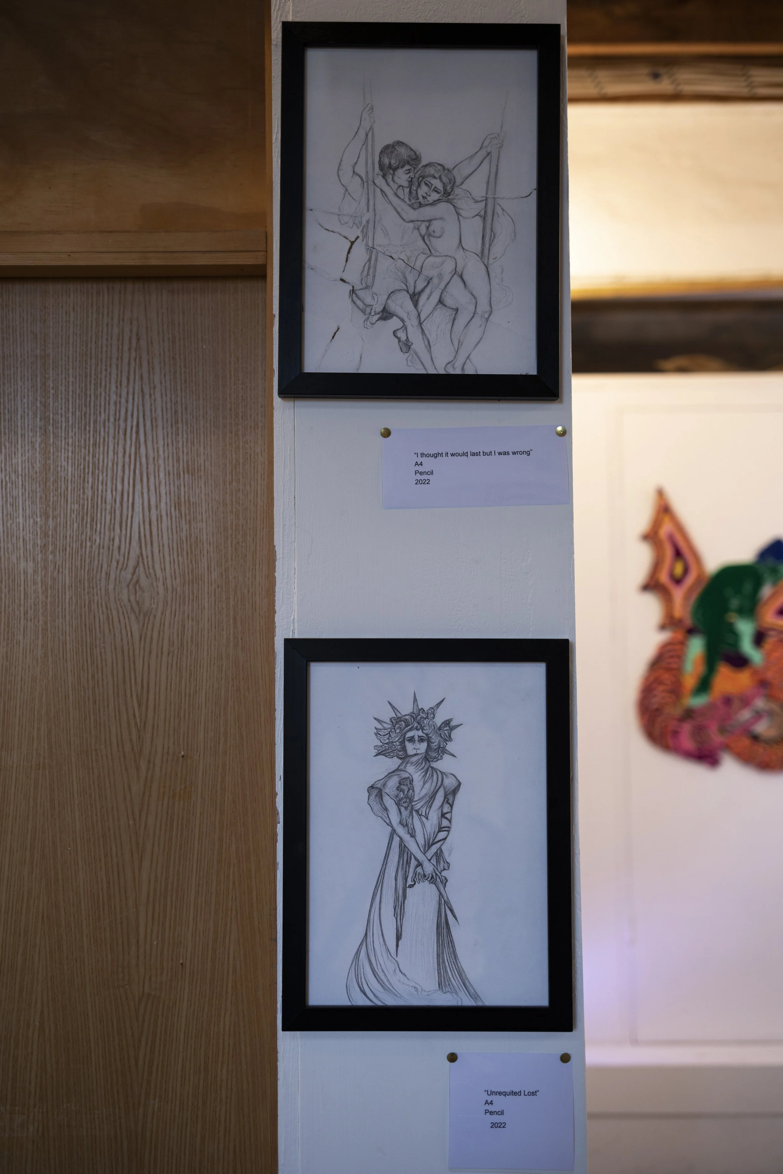 "I thought it would last but I was wrong" and "Unrequited lost"