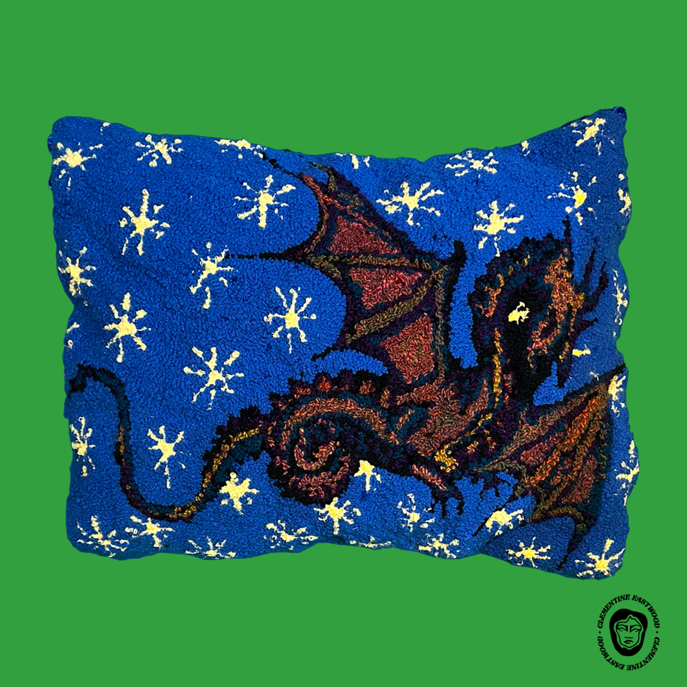 Starry Night Dragon Cushion