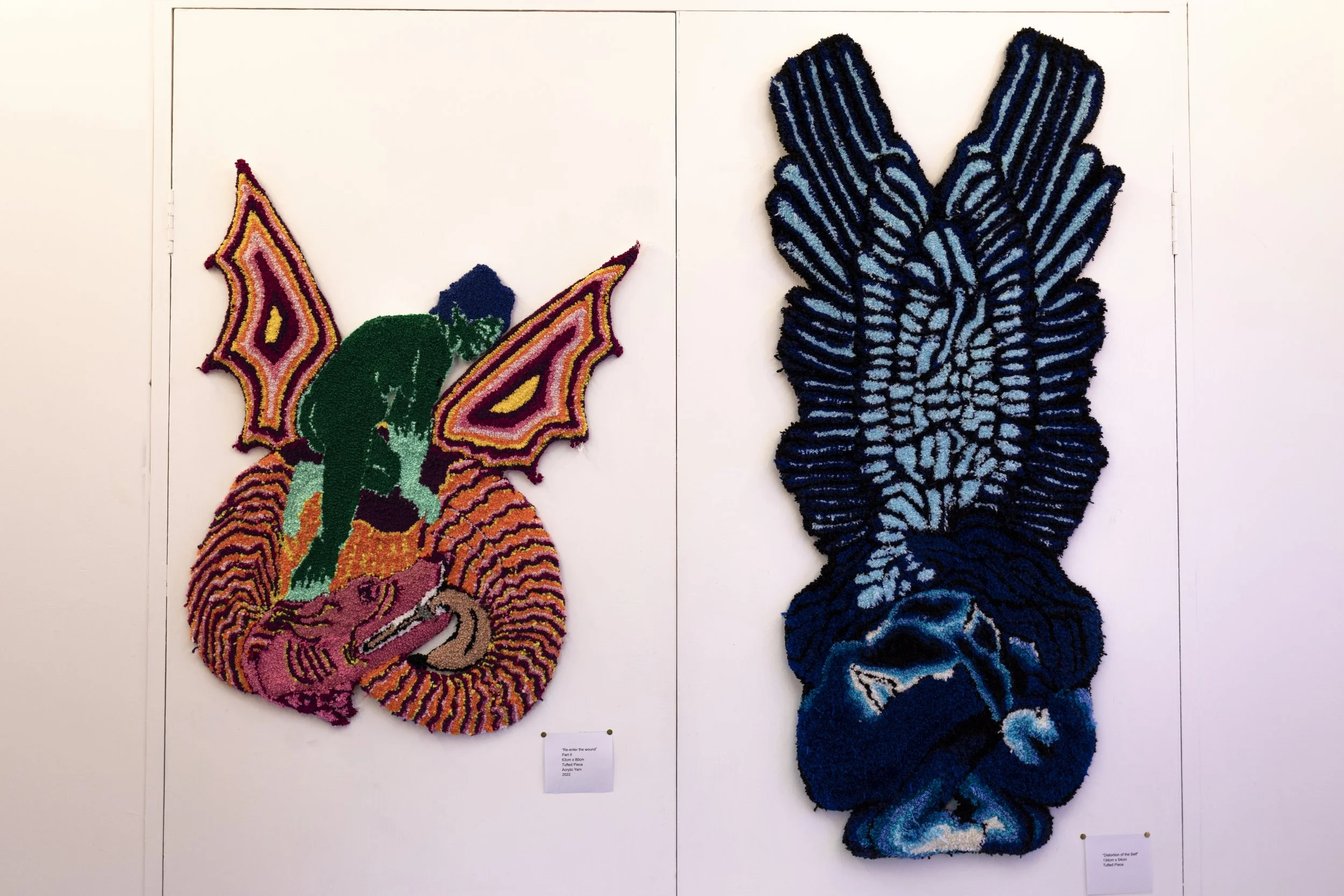 "Re-enter the wound" and " The distortion of the self"