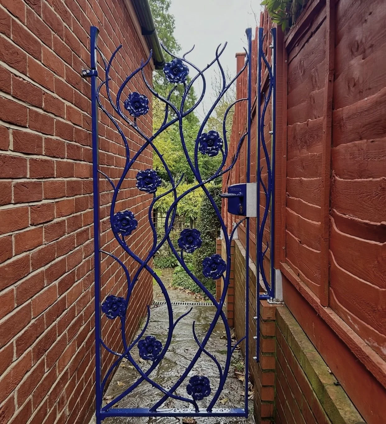 Hand Forged Rose Garden Gate
