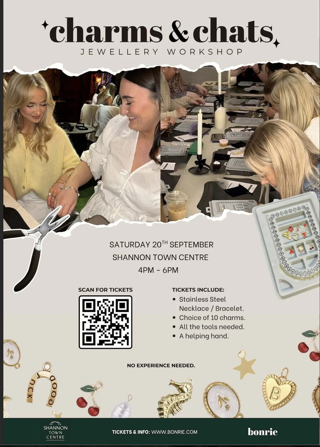 Charms & Chats Jewellery Workshop at Shannon Town Centre