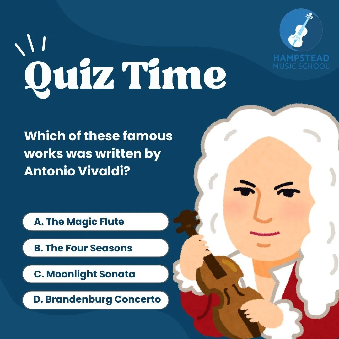 🎶 Quiz Time! 🎶
Which of these famous works was written by Antonio Vivaldi? 🤔
A. The Magic Flute
B. The Four Seasons
C. Moonlight Sonata
D. Brandenburg Concerto
💡 Hint: it&rsquo;s one of the most famous pieces of Baroque music ever written! Drop y
