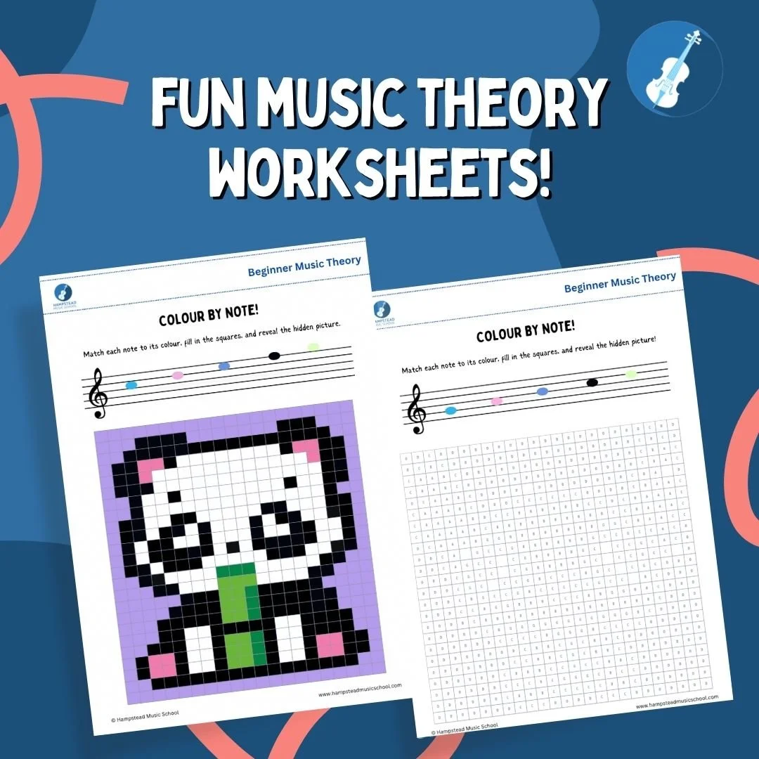 At Hampstead Music School, our teachers love making music theory fun!
Our teachers created hundreds of worksheets to help our students learn faster, stay engaged, and enjoy every step of their musical journey.
👉 Follow us for more creative music res