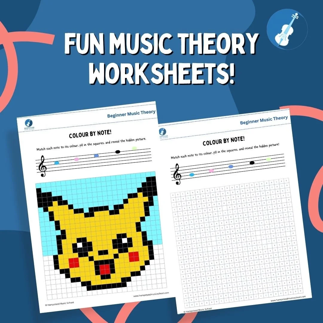 At Hampstead Music School, our teachers love making music theory fun!
Our teachers created hundreds of worksheets to help our students learn faster, stay engaged, and enjoy every step of their musical journey.
👉 Follow us for more creative music res
