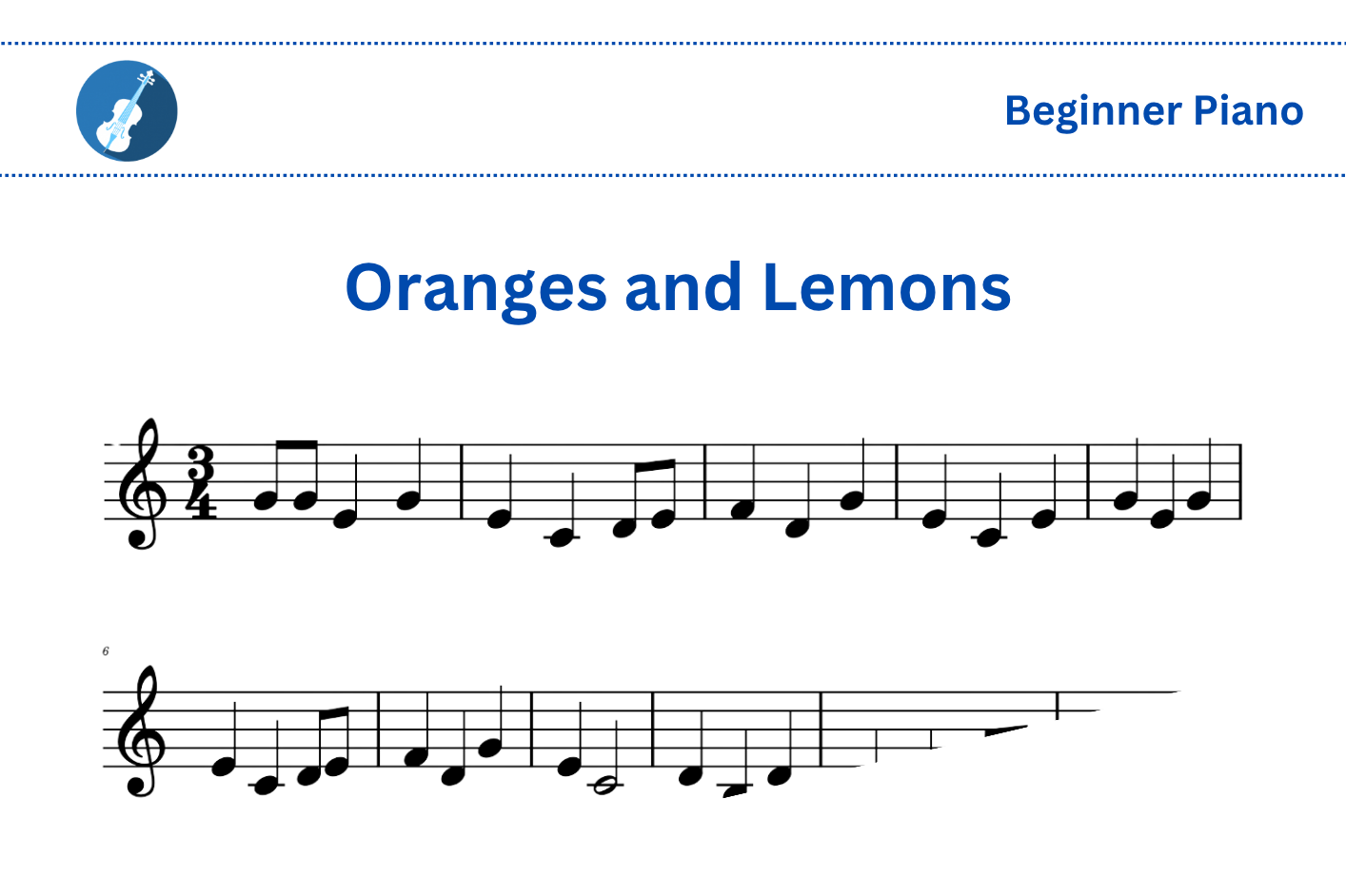 Oranges and Lemons [Piano]
