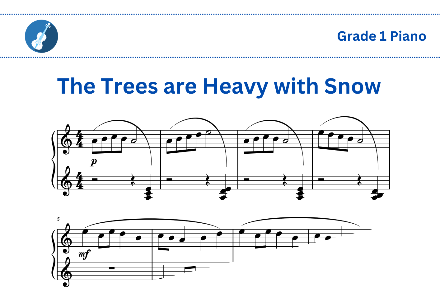 The Trees are Heavy with Snow [Piano]