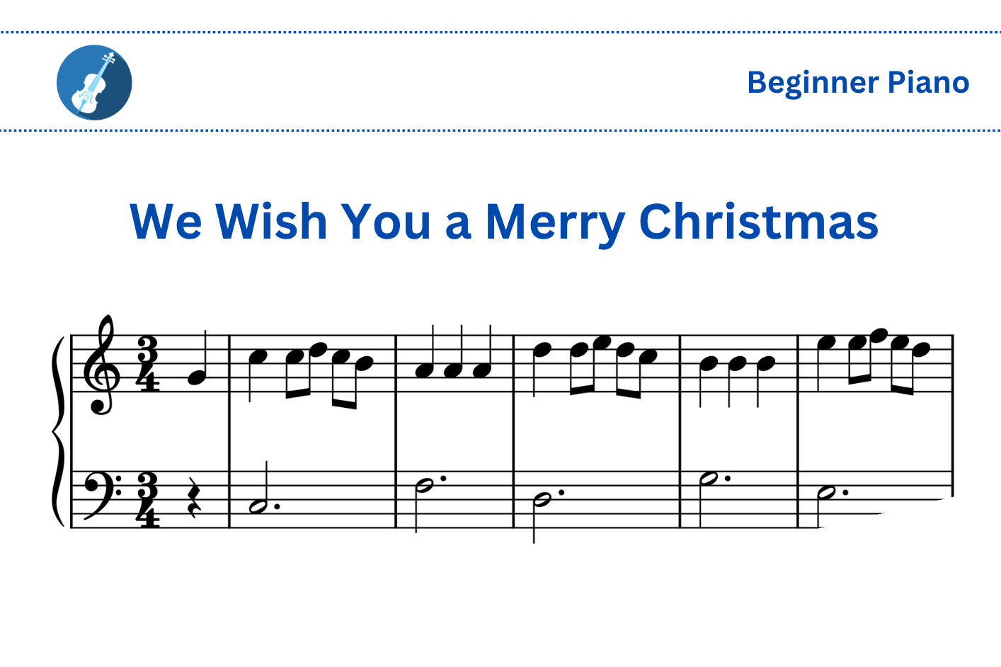 We Wish You a Merry Christmas [Piano]
