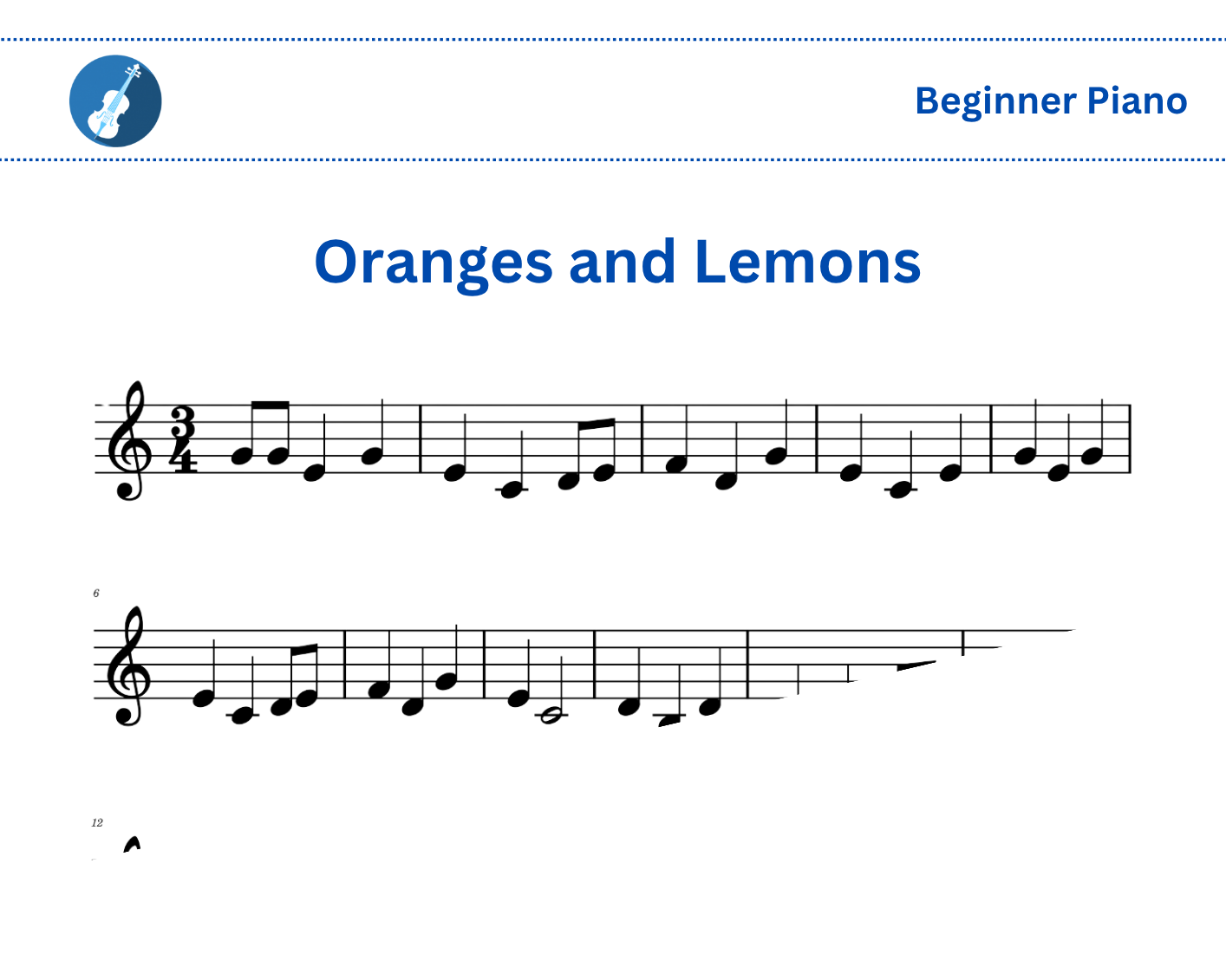 Oranges and Lemons [Piano]