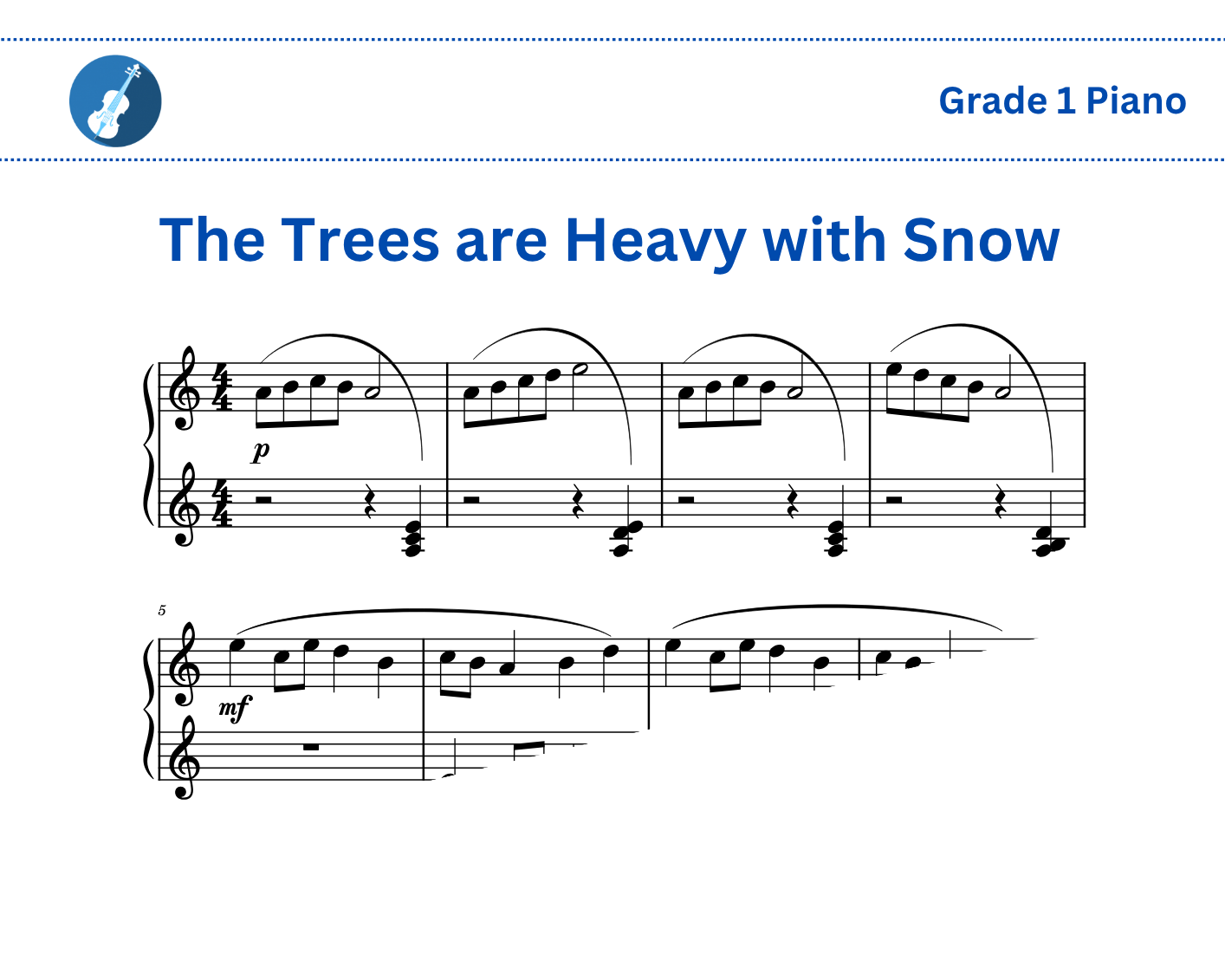 The Trees are Heavy with Snow [Piano]