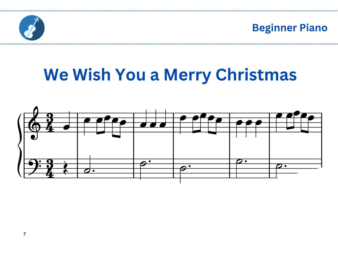 We Wish You a Merry Christmas [Piano]