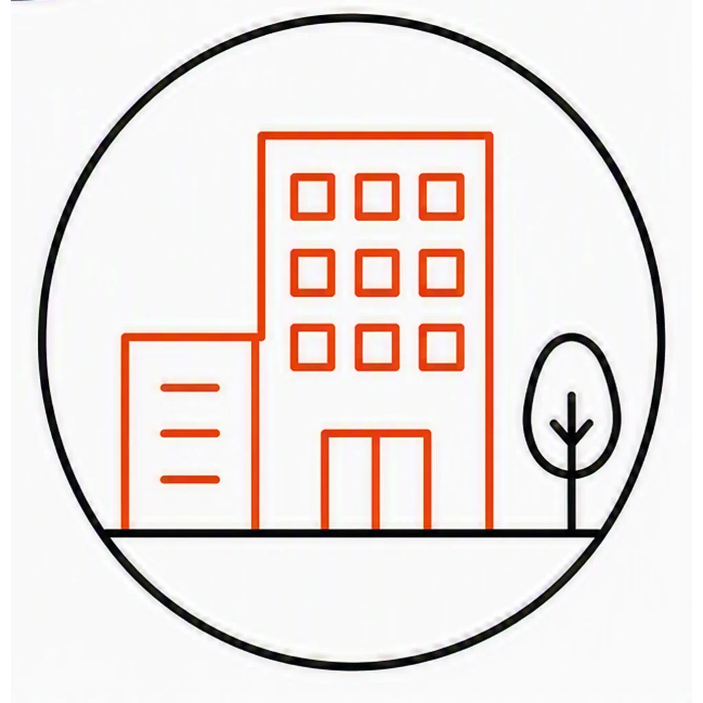 Professional service icon representing office-based businesses, consultants, and professional firms.