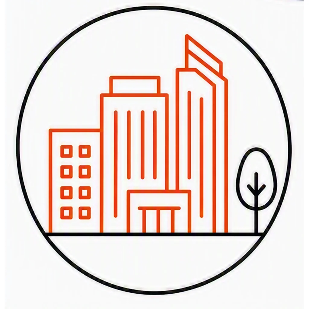 Enterprise service icon representing large organizations, corporate offices, and business campuses.