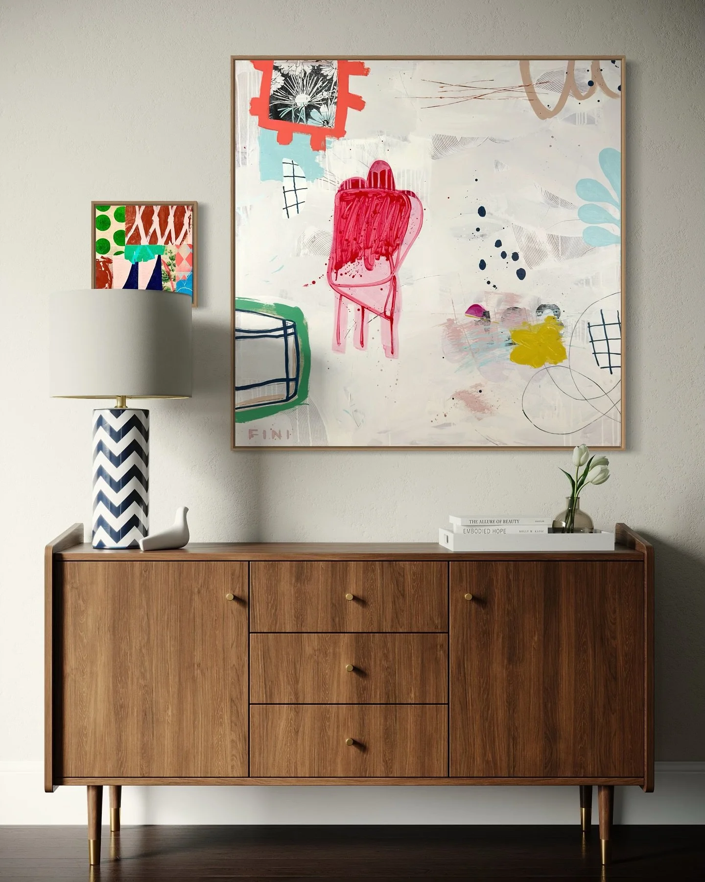 Whether it&rsquo;s a statement piece in the living room, a pop of personality in the entryway, or a conversation starter in the dining room&hellip; each piece brings texture, color, and energy into your space&mdash;

.
.
.
.
.
#abstractart #abstractp