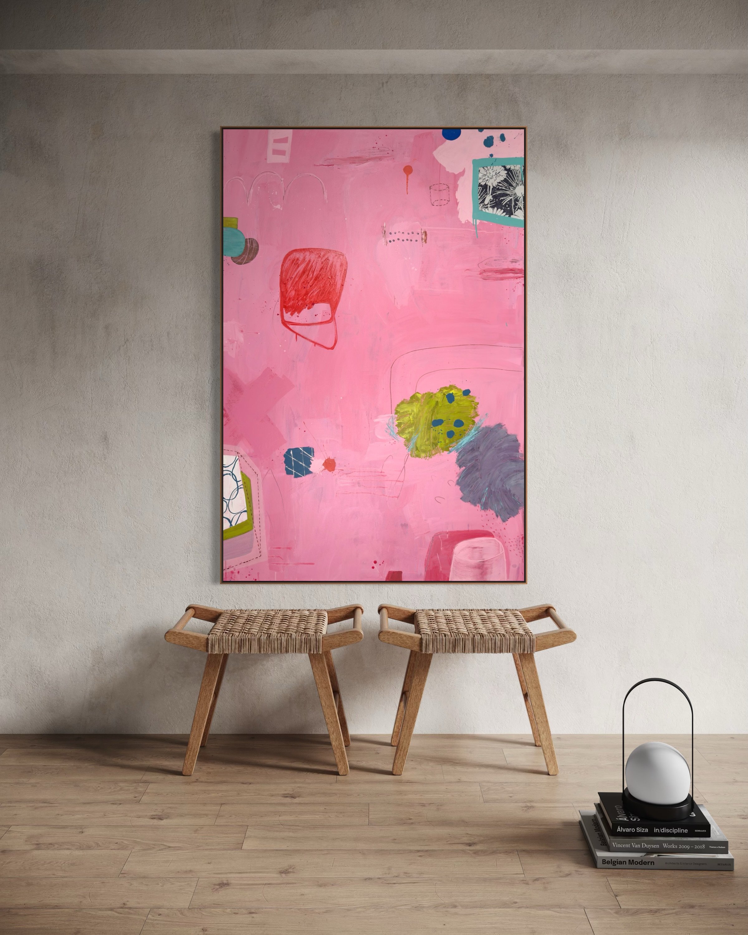 This recent commission is making its way to Newton, MA. 🚐
A collector who knew exactly how she wanted to feel when she walked into the room &mdash; and trusted me to get her there. 💖

If you&rsquo;ve been thinking about a custom piece &mdash; or fe