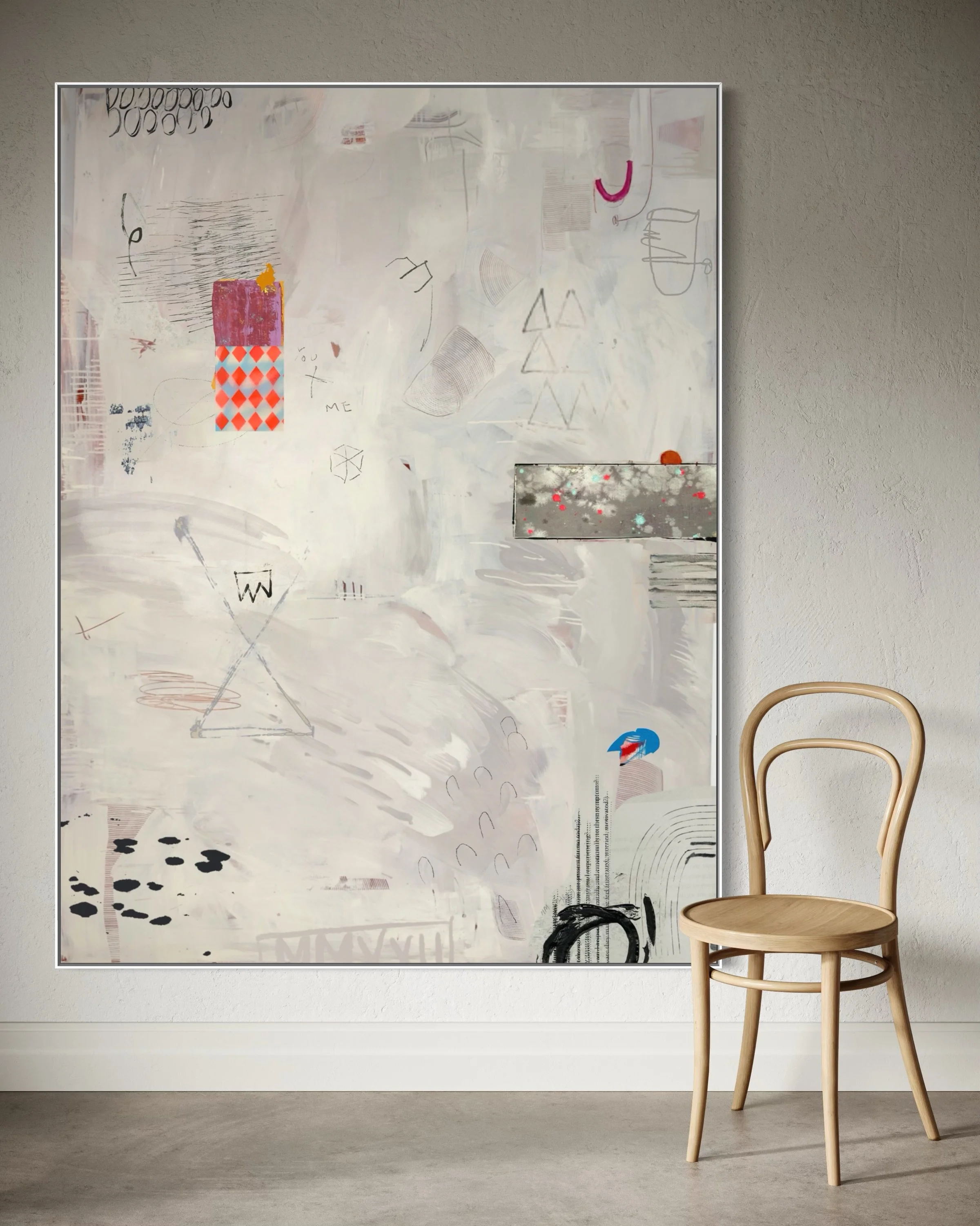 Per Se &middot; 48 &times; 64 inches

For the one who runs quiet and thinks loud.
For collectors who love to endlessly discover details.
For the home you finally made yours.
For the room that&rsquo;s been waiting for its statement.

#contemporaryart 