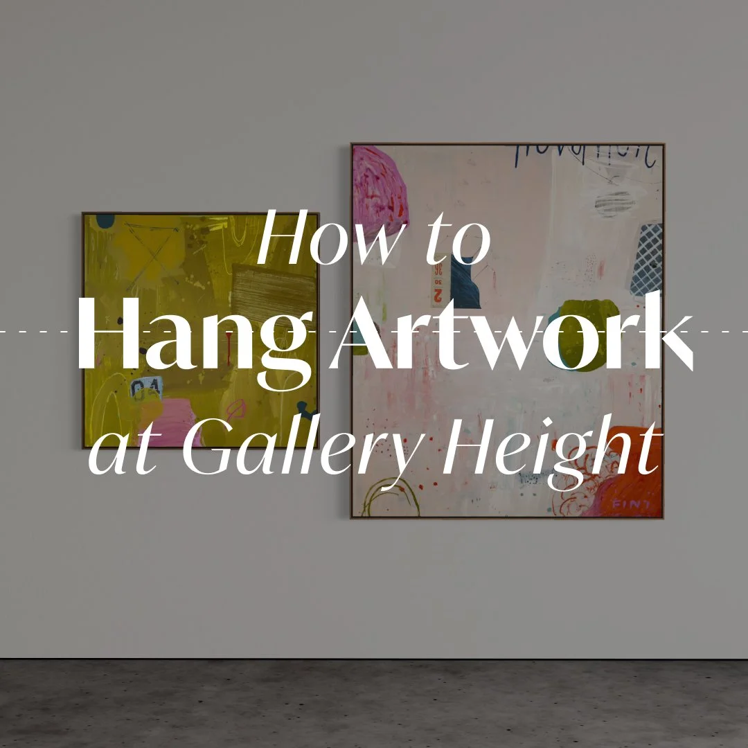How to hang artwork