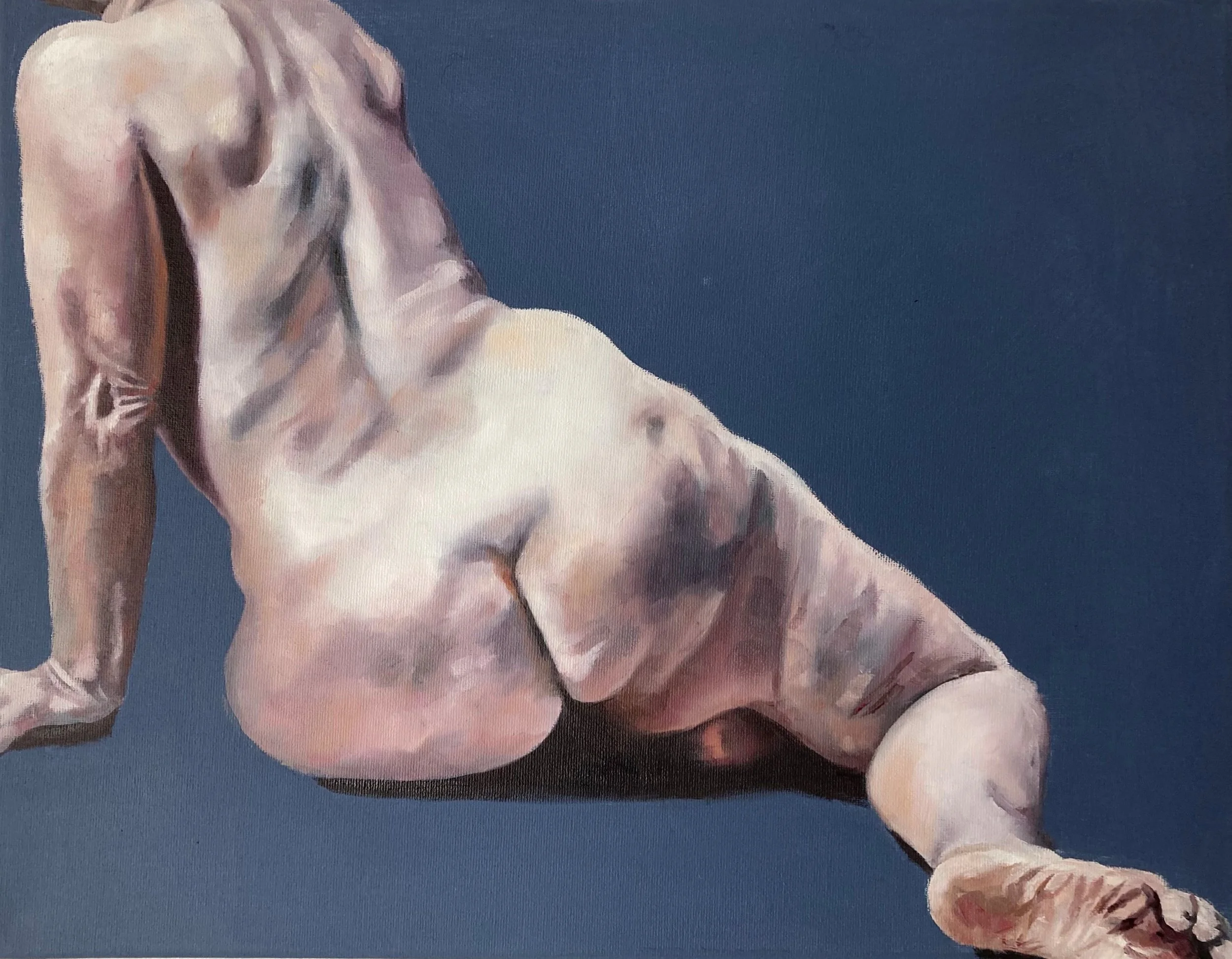 Female study on blue No. 2
35 x 45cm Oil on canvas
SOLD