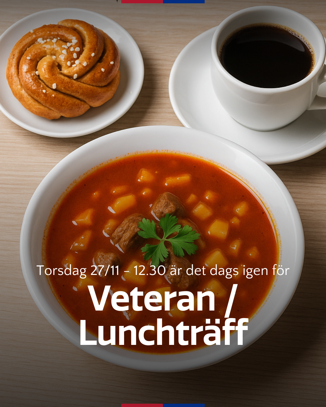 Veteran- och lunchträff på Skarpe Nord