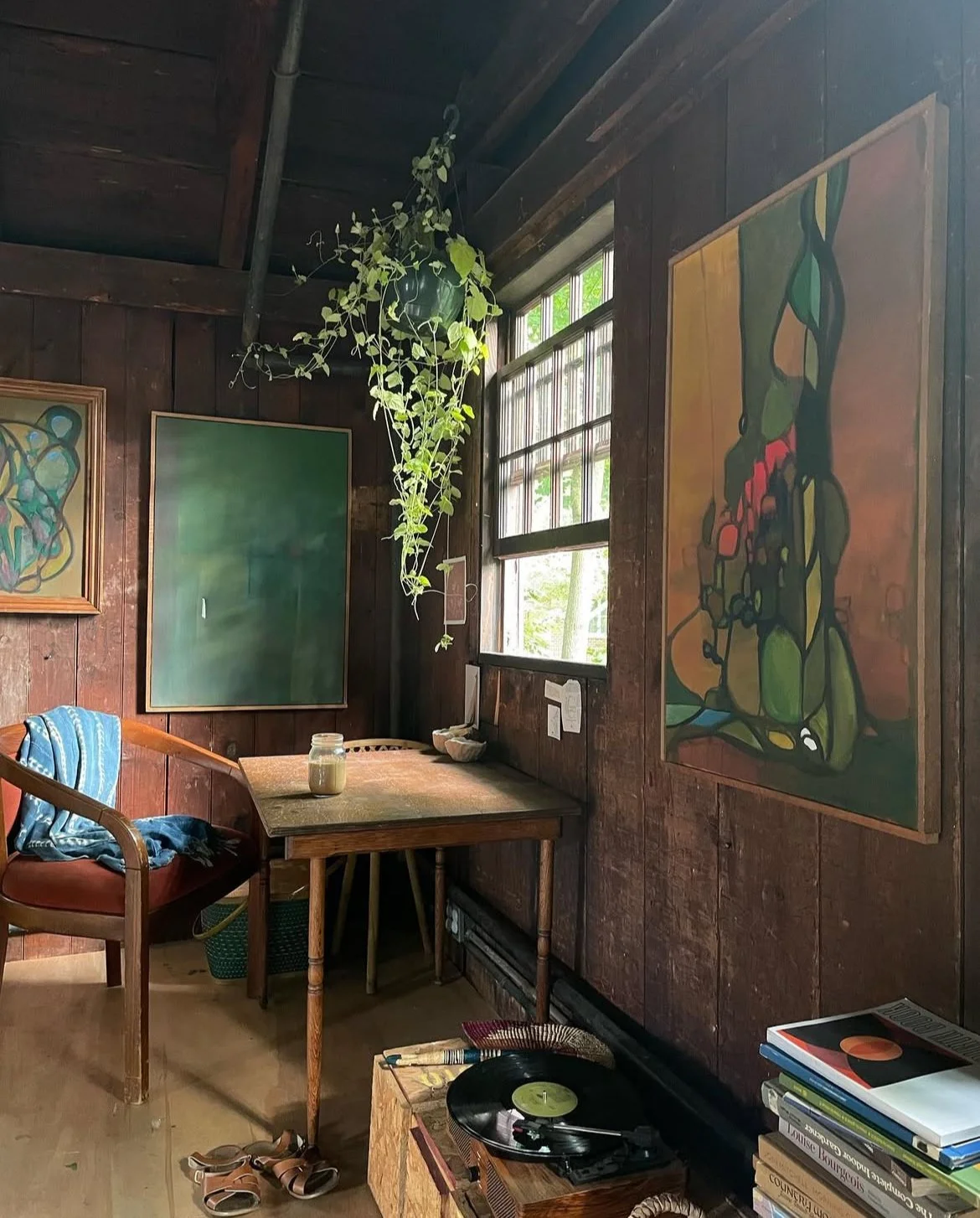 Eva Zasloff's studio at the Barn at Schwamb Mill, Arlington, MA