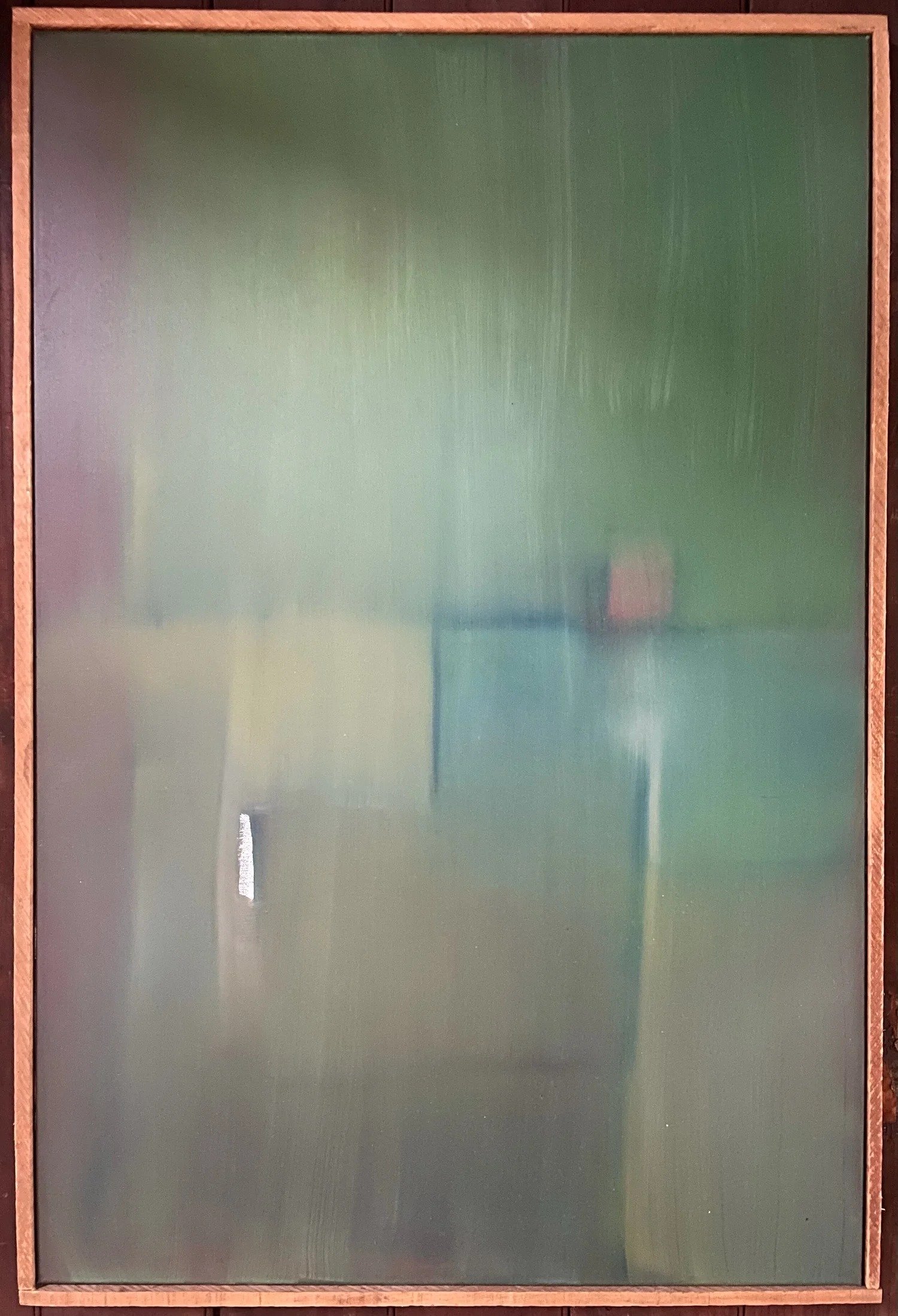 Meet me here, painting by Eva Zasloff. 2021. Oil on canvas, 24 x 36 in.