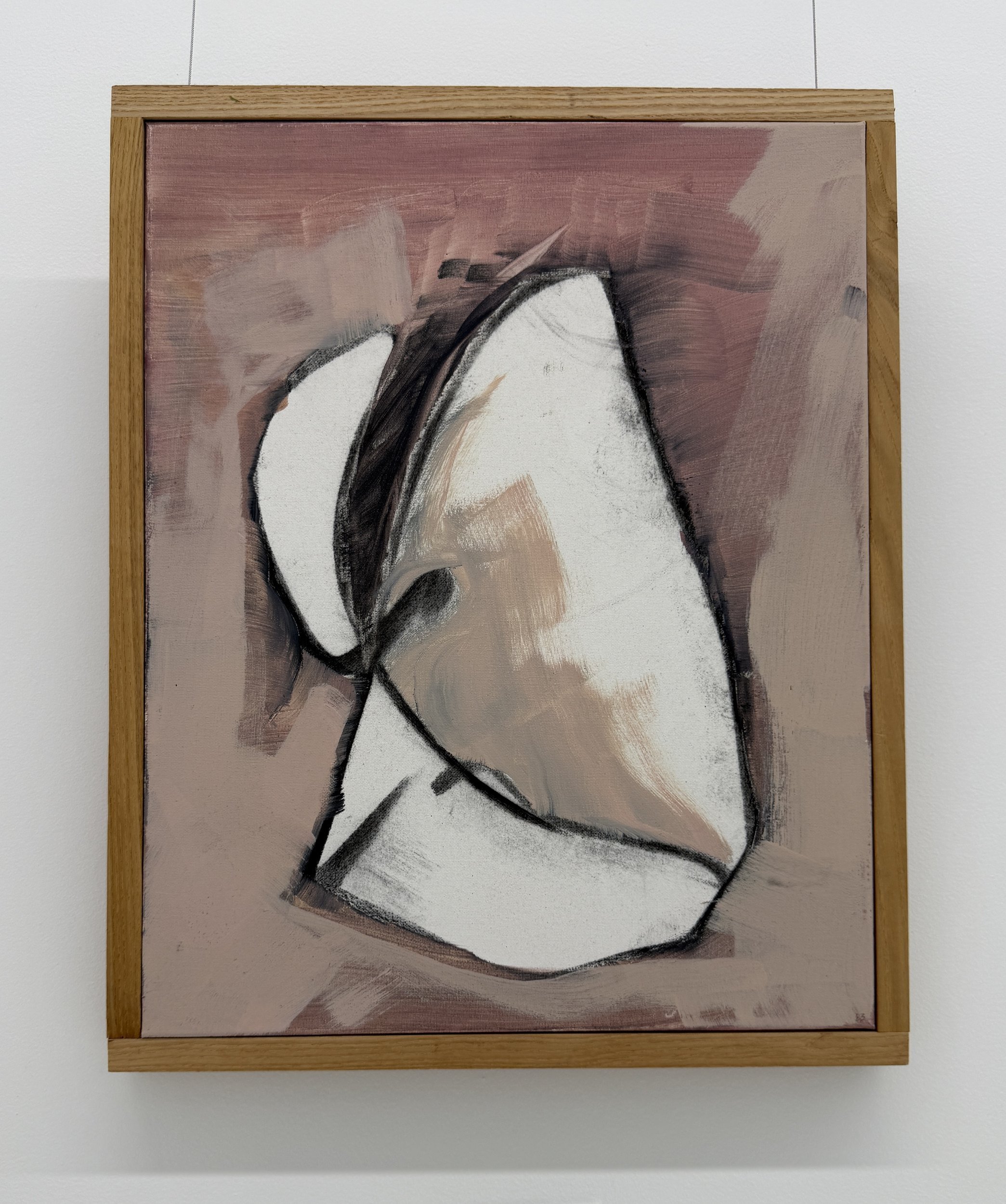 Those Early Days, 2025. Painting by Eva Zasloff, shown in Palingenesis at Gallery 1832, LabCentral, Cambridge, MA.