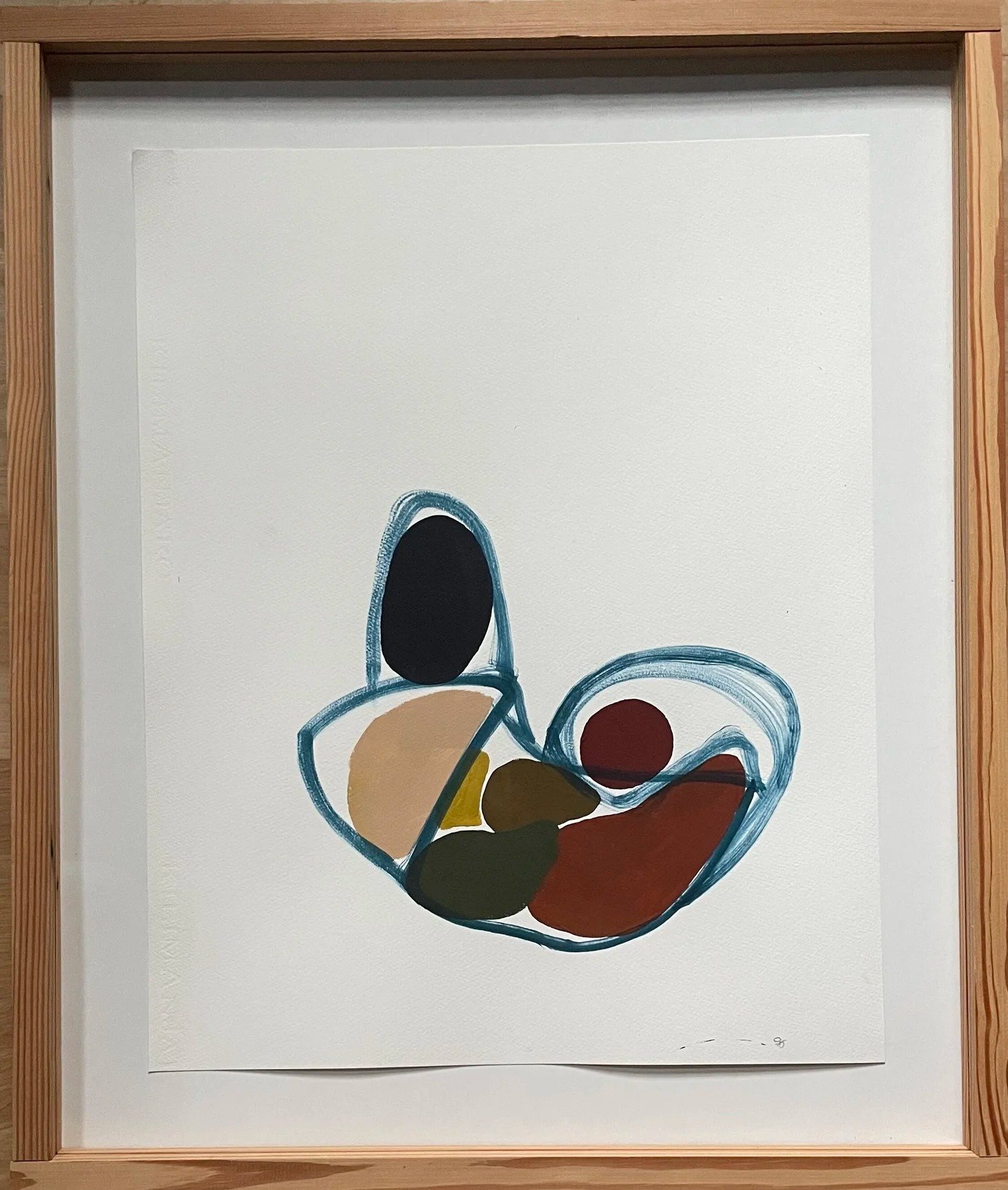Mother Series, painting by Eva Zasloff. 2021. Oil + acrylic on paper, 16 x 20 in.