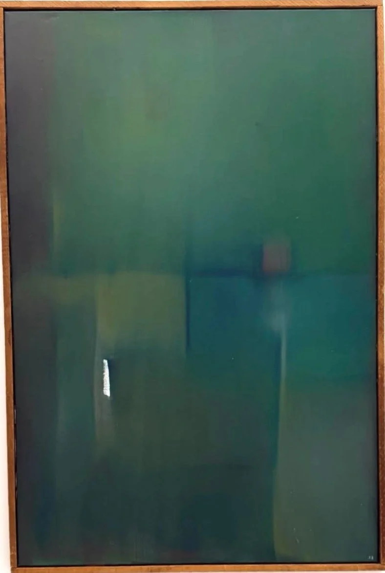 Meet me here, painting by Eva Zasloff. 2021. Oil on canvas, 24 x 36 in.